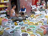 Kathmandu Durbar Square 04 04 Maru Tole Market Other vendors sell spices in Maru Tole at the southwestern corner of the Kathmandu Durbar Square.